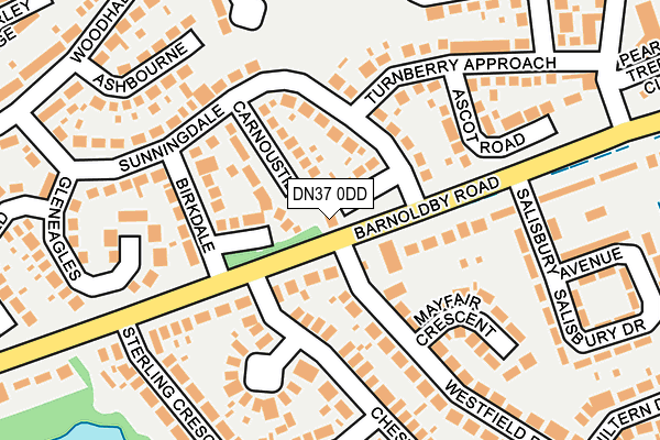 DN37 0DD map - OS OpenMap – Local (Ordnance Survey)