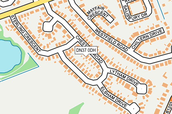 DN37 0DH map - OS OpenMap – Local (Ordnance Survey)