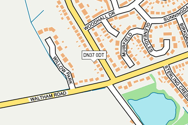 DN37 0DT map - OS OpenMap – Local (Ordnance Survey)