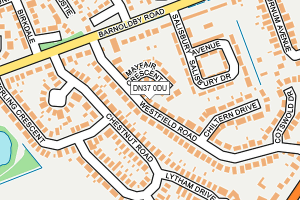 DN37 0DU map - OS OpenMap – Local (Ordnance Survey)