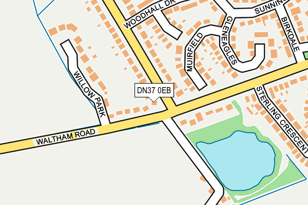 DN37 0EB map - OS OpenMap – Local (Ordnance Survey)