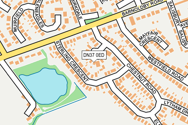 DN37 0ED map - OS OpenMap – Local (Ordnance Survey)