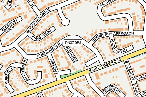 DN37 0EJ map - OS OpenMap – Local (Ordnance Survey)