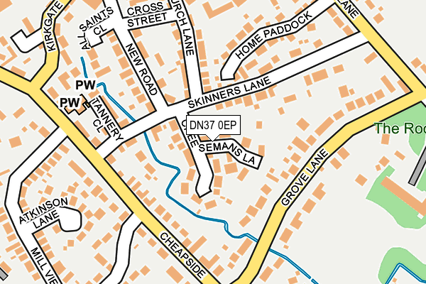 DN37 0EP map - OS OpenMap – Local (Ordnance Survey)