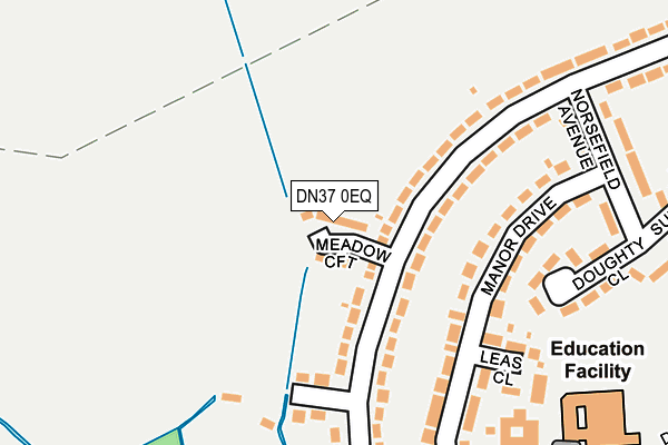 DN37 0EQ map - OS OpenMap – Local (Ordnance Survey)