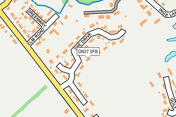 DN37 0FB map - OS OpenMap – Local (Ordnance Survey)