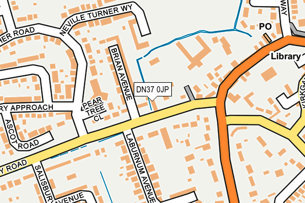 DN37 0JP map - OS OpenMap – Local (Ordnance Survey)