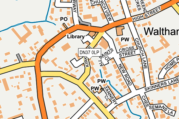 DN37 0LP map - OS OpenMap – Local (Ordnance Survey)