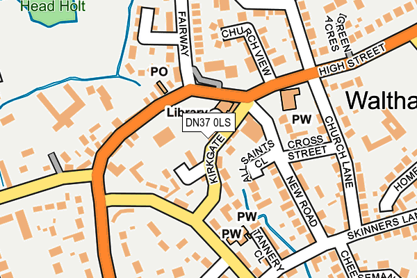 DN37 0LS map - OS OpenMap – Local (Ordnance Survey)