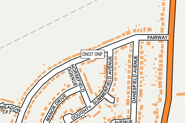 DN37 0NF map - OS OpenMap – Local (Ordnance Survey)