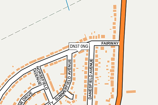 DN37 0NG map - OS OpenMap – Local (Ordnance Survey)