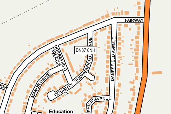 DN37 0NH map - OS OpenMap – Local (Ordnance Survey)