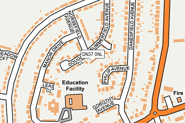 DN37 0NL map - OS OpenMap – Local (Ordnance Survey)