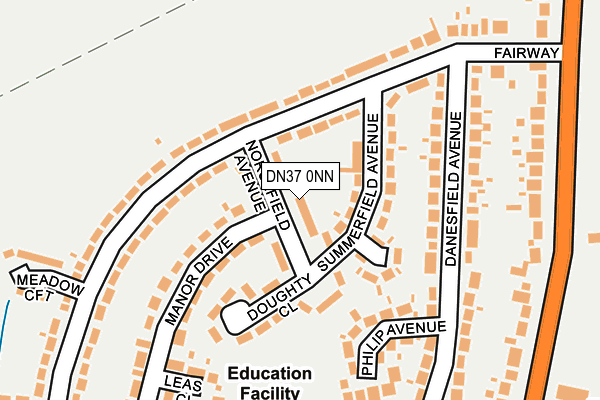 DN37 0NN map - OS OpenMap – Local (Ordnance Survey)