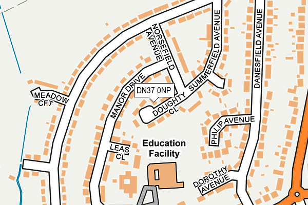 DN37 0NP map - OS OpenMap – Local (Ordnance Survey)
