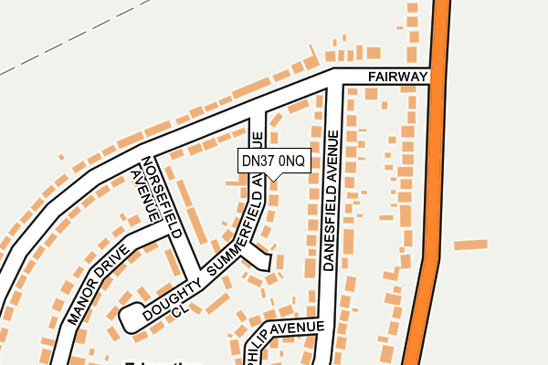 DN37 0NQ map - OS OpenMap – Local (Ordnance Survey)