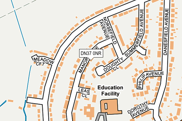 DN37 0NR map - OS OpenMap – Local (Ordnance Survey)