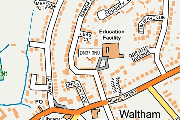 DN37 0NU map - OS OpenMap – Local (Ordnance Survey)