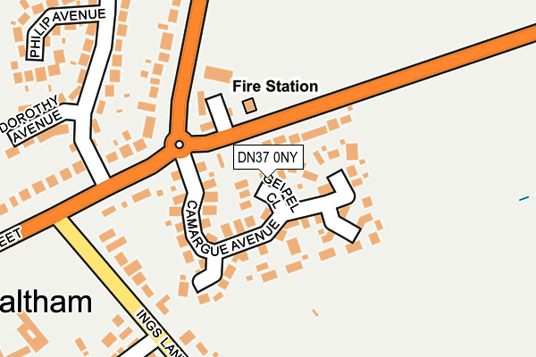 DN37 0NY map - OS OpenMap – Local (Ordnance Survey)