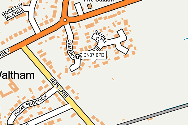 DN37 0PD map - OS OpenMap – Local (Ordnance Survey)