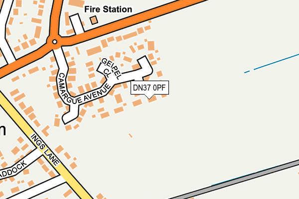 DN37 0PF map - OS OpenMap – Local (Ordnance Survey)