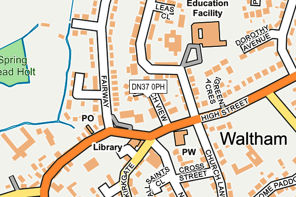 DN37 0PH map - OS OpenMap – Local (Ordnance Survey)