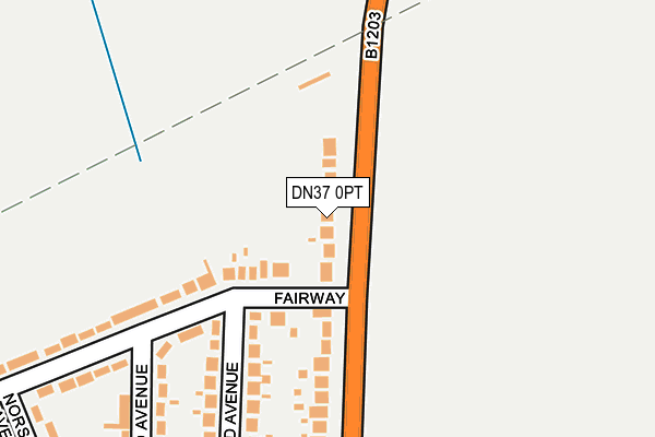 DN37 0PT map - OS OpenMap – Local (Ordnance Survey)