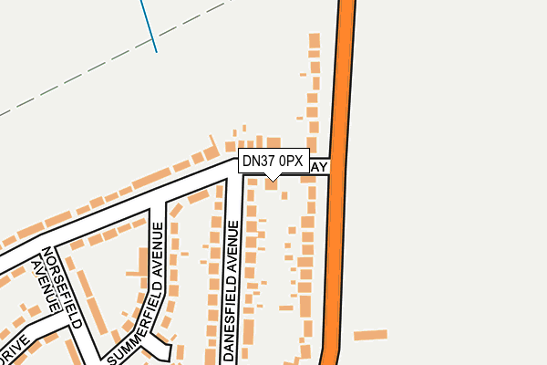 DN37 0PX map - OS OpenMap – Local (Ordnance Survey)