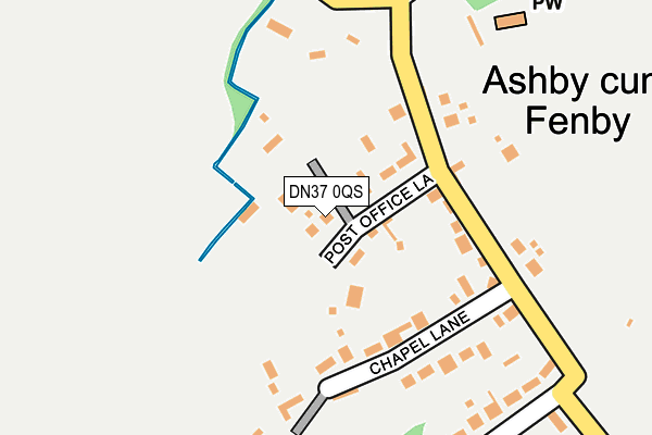 DN37 0QS map - OS OpenMap – Local (Ordnance Survey)