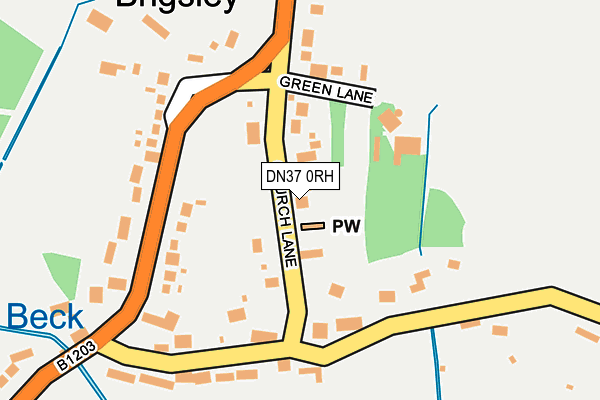 DN37 0RH map - OS OpenMap – Local (Ordnance Survey)