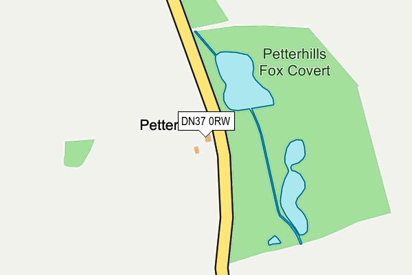 DN37 0RW map - OS OpenMap – Local (Ordnance Survey)