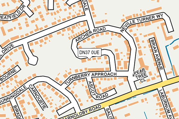 DN37 0UE map - OS OpenMap – Local (Ordnance Survey)