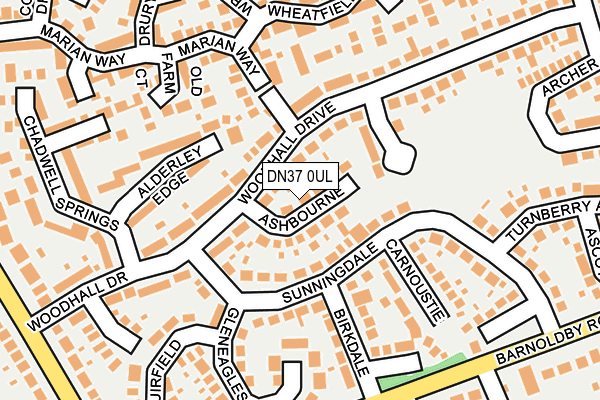 DN37 0UL map - OS OpenMap – Local (Ordnance Survey)