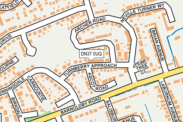 DN37 0UQ map - OS OpenMap – Local (Ordnance Survey)