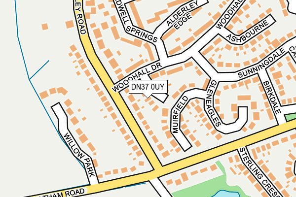 DN37 0UY map - OS OpenMap – Local (Ordnance Survey)