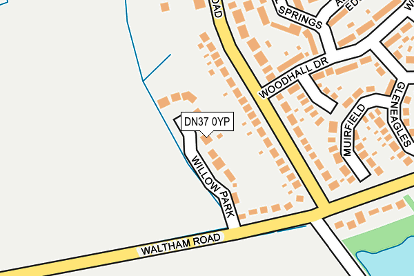 DN37 0YP map - OS OpenMap – Local (Ordnance Survey)