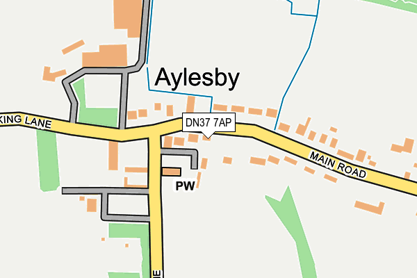 DN37 7AP map - OS OpenMap – Local (Ordnance Survey)