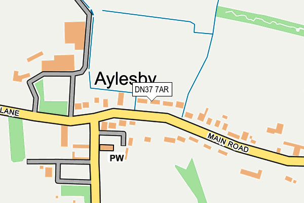 DN37 7AR map - OS OpenMap – Local (Ordnance Survey)