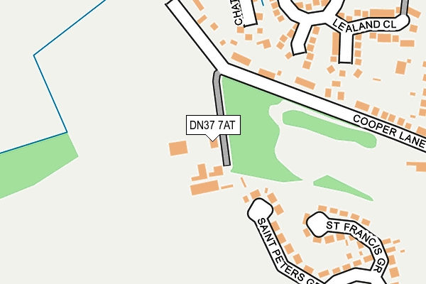 DN37 7AT map - OS OpenMap – Local (Ordnance Survey)