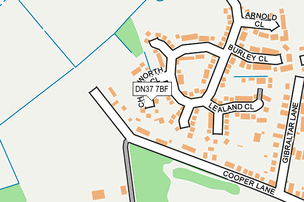 DN37 7BF map - OS OpenMap – Local (Ordnance Survey)