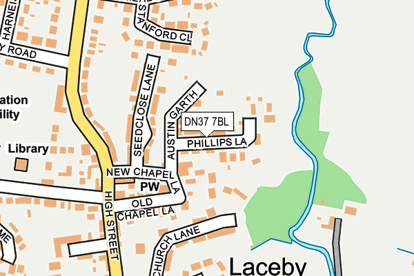 DN37 7BL map - OS OpenMap – Local (Ordnance Survey)