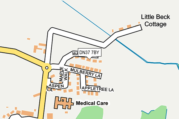 DN37 7BY map - OS OpenMap – Local (Ordnance Survey)