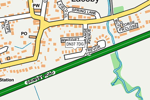 DN37 7DG map - OS OpenMap – Local (Ordnance Survey)