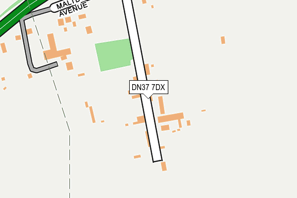 DN37 7DX map - OS OpenMap – Local (Ordnance Survey)