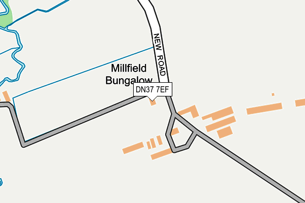 DN37 7EF map - OS OpenMap – Local (Ordnance Survey)