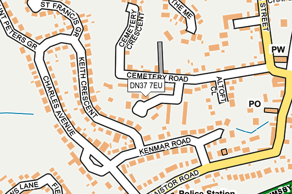 DN37 7EU map - OS OpenMap – Local (Ordnance Survey)