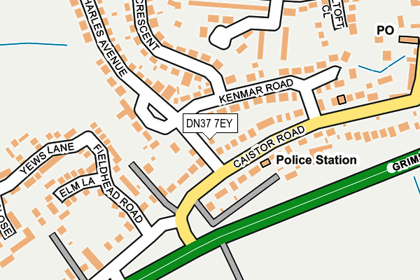 DN37 7EY map - OS OpenMap – Local (Ordnance Survey)