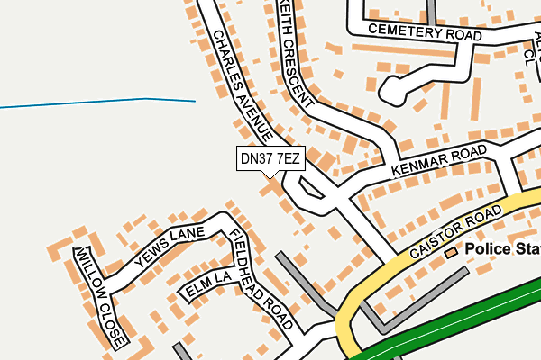 DN37 7EZ map - OS OpenMap – Local (Ordnance Survey)