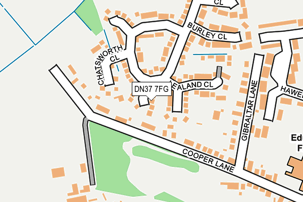 DN37 7FG map - OS OpenMap – Local (Ordnance Survey)