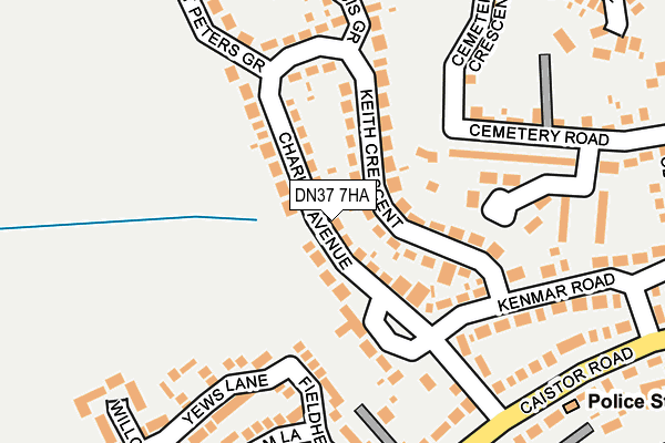 DN37 7HA map - OS OpenMap – Local (Ordnance Survey)